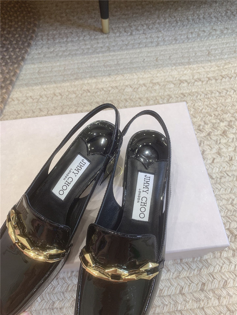 J1m*y Ch00 new chain slingback sandals replica shoes