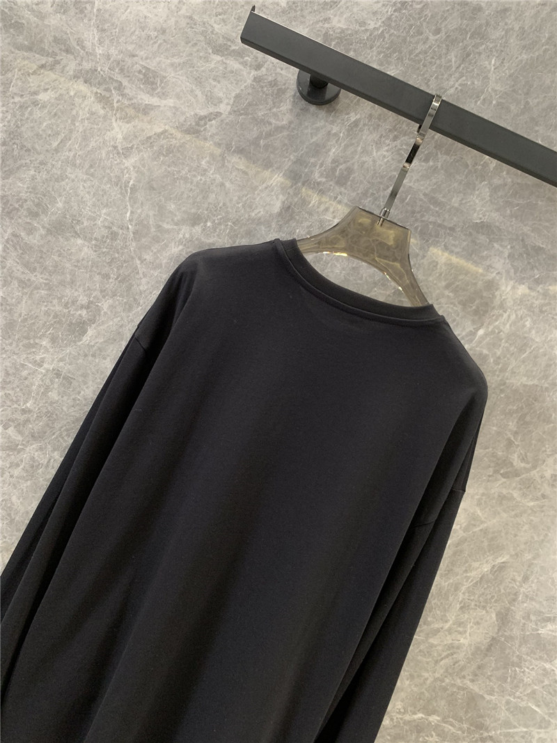 M1um1u patch logo long sleeve t-shirt replica clothes