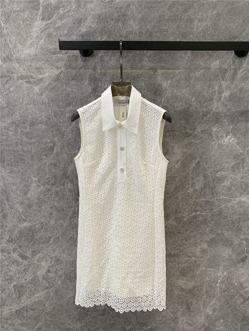 D10r lace patchwork sleeveless dress replica d&g clothing