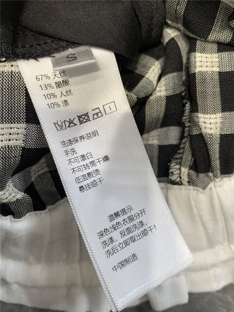 A1exa*der wang tencel plaid casual trousers replica clothes