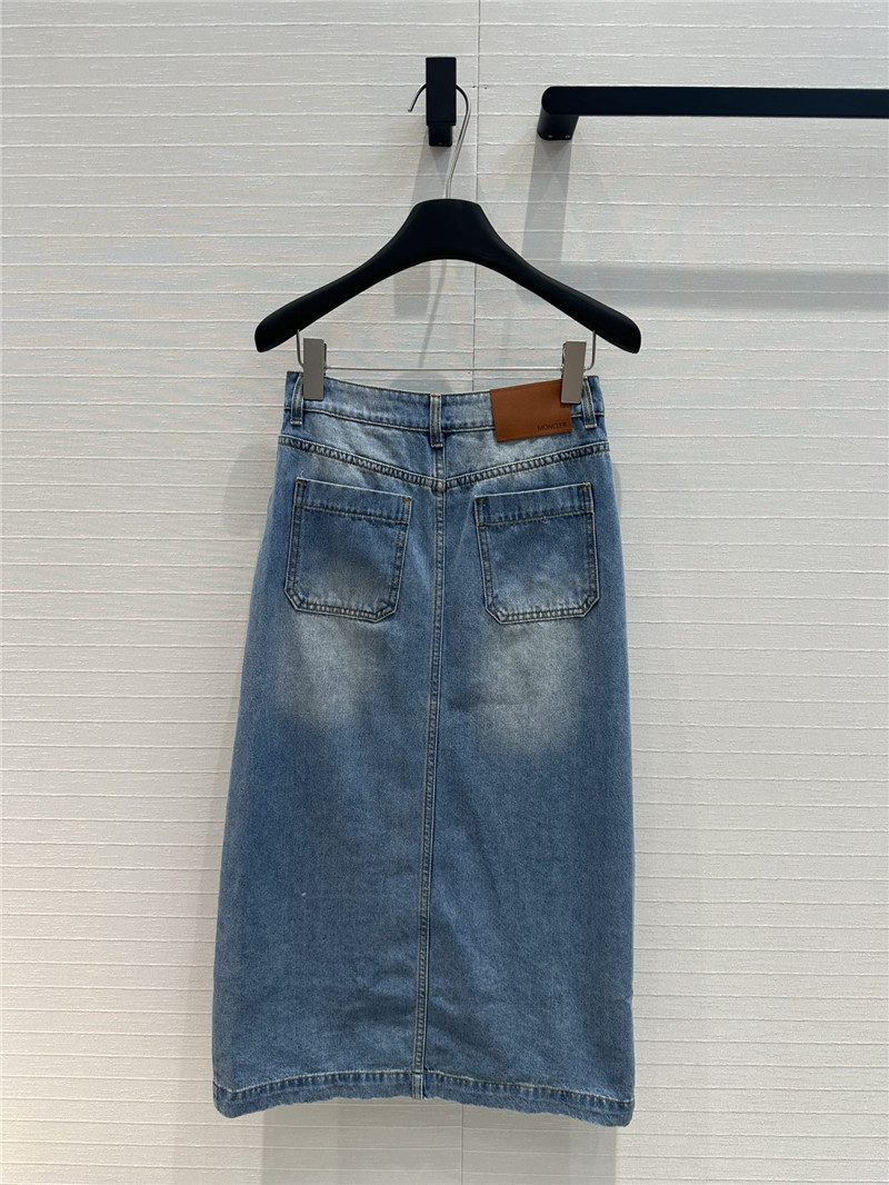 Moncler new denim long skirt replica clothes