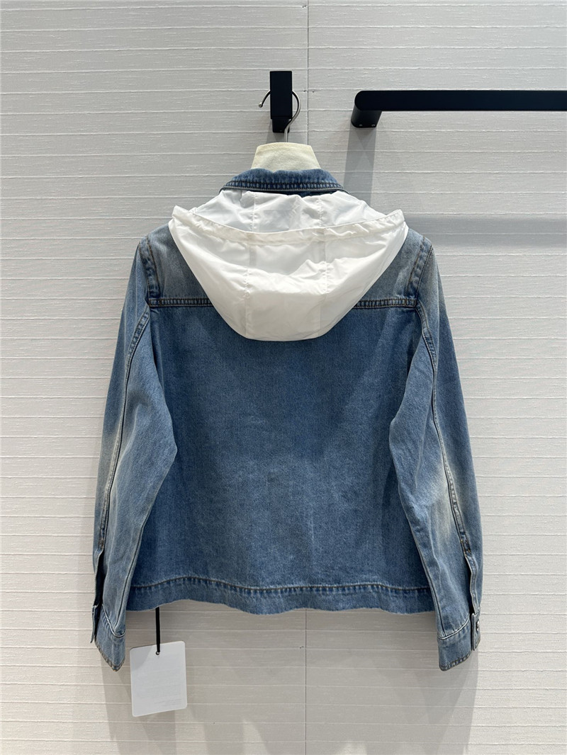 Moncler vintage blue washed denim jacket replica designer clothes