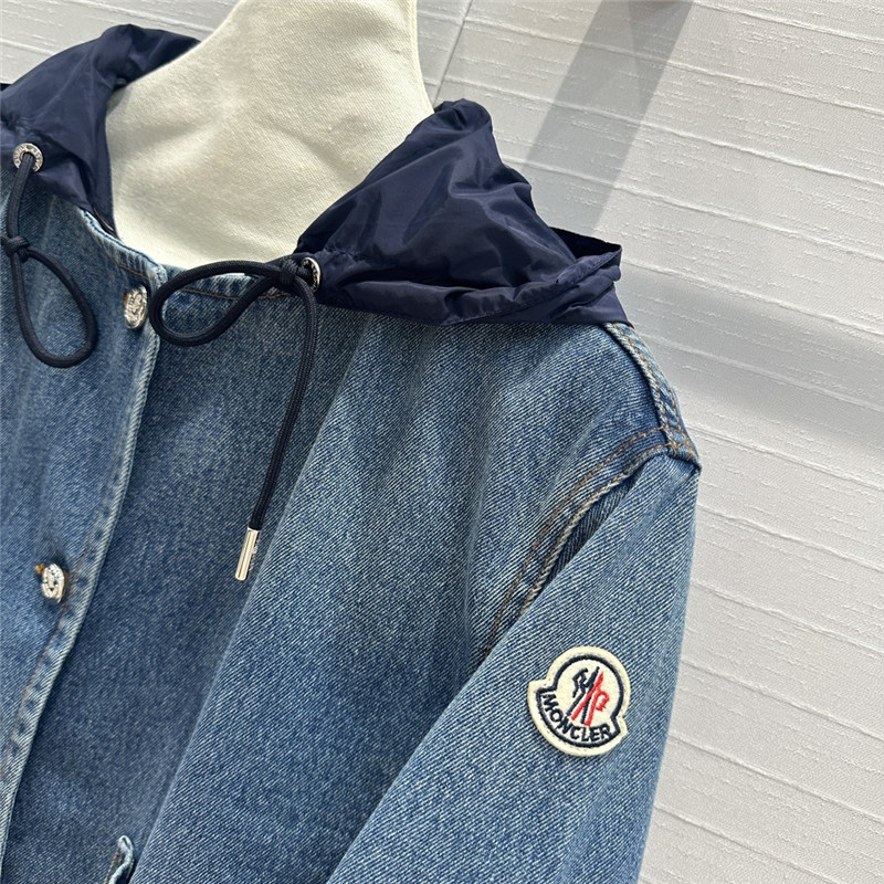 Moncler vintage washed denim jacket replica d&g clothing