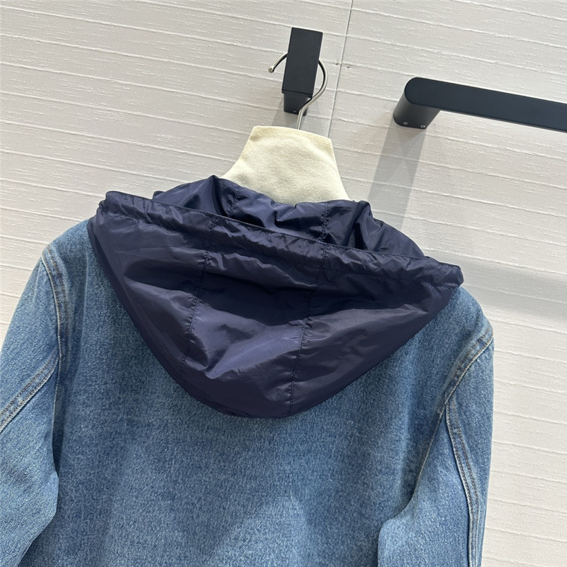 Moncler vintage washed denim jacket replica d&g clothing