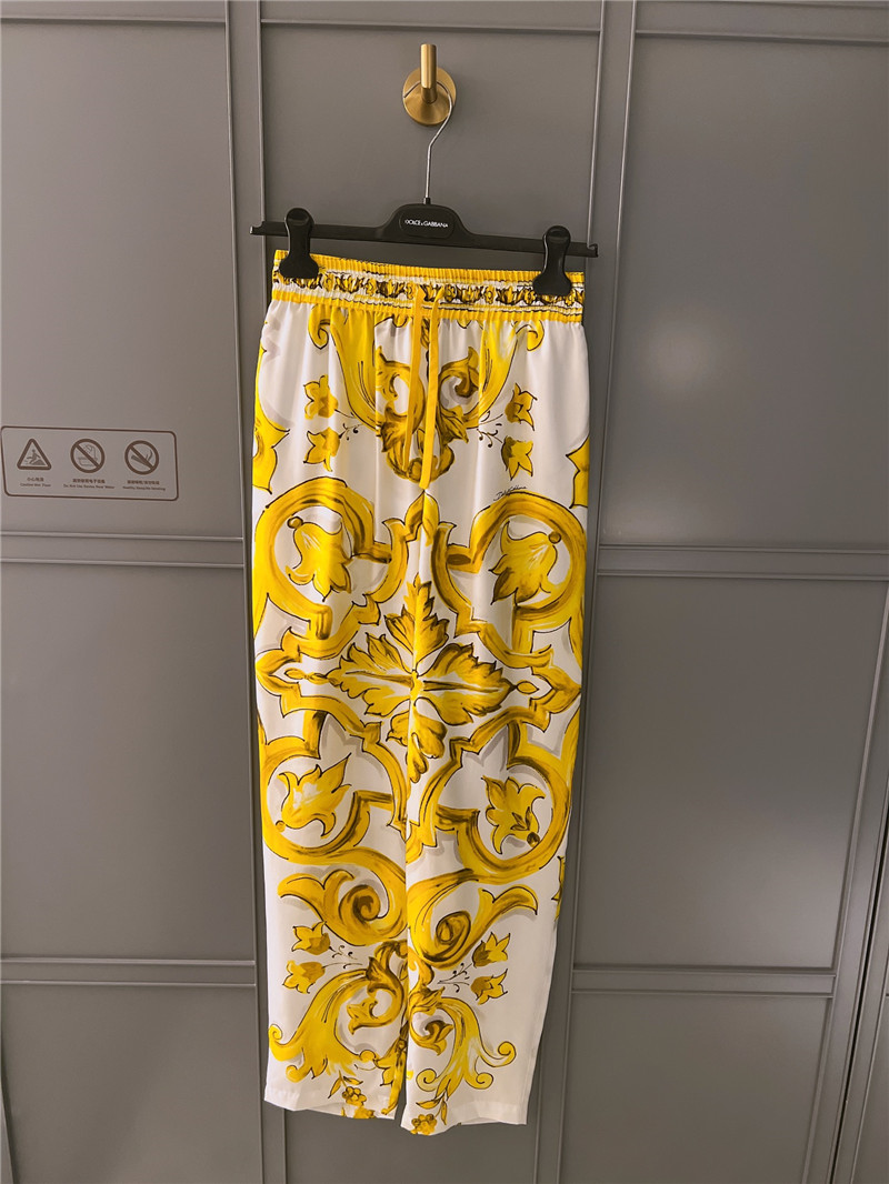Dolce & Gabbana d&g silk pants replicas clothes
