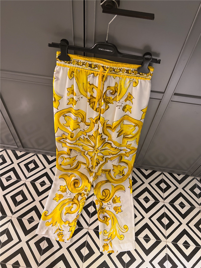 Dolce & Gabbana d&g silk pants replicas clothes
