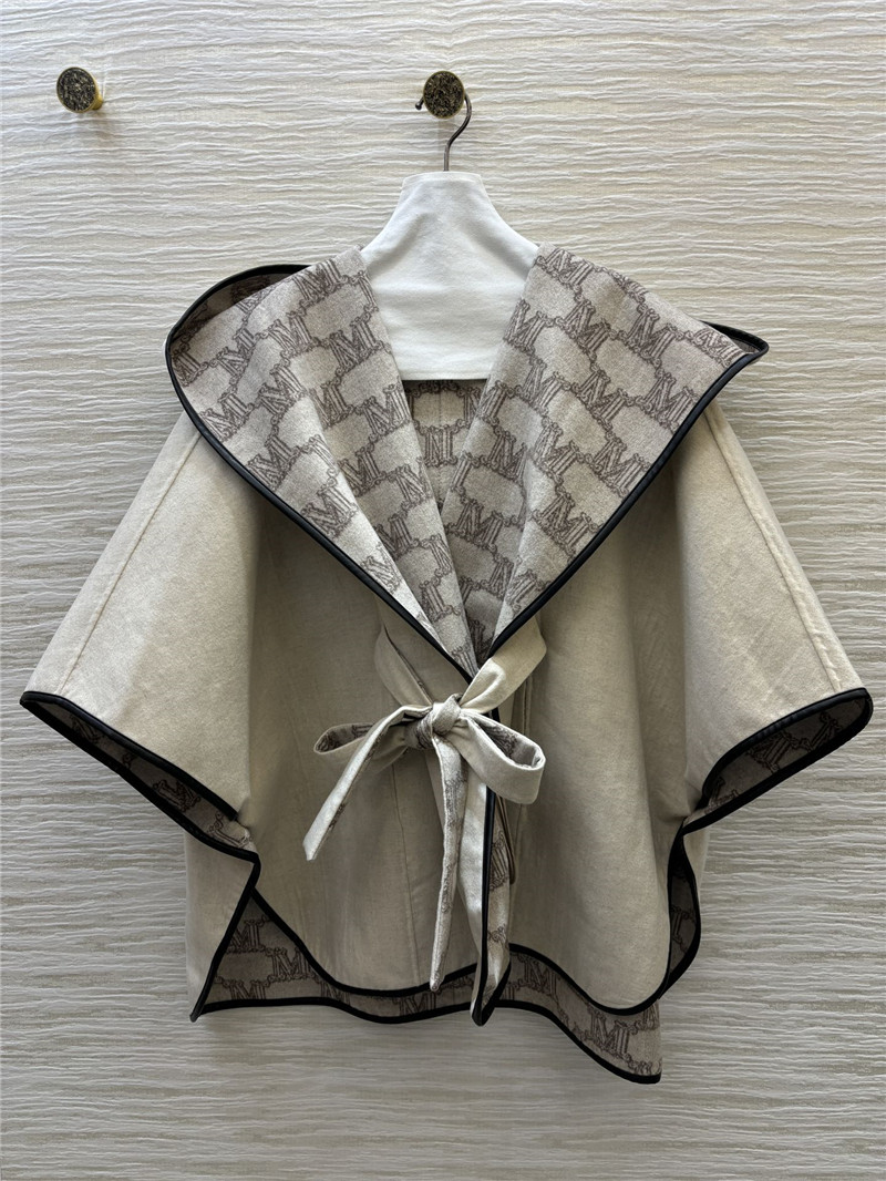 Vanitoo short sheepskin cape coat replica d&g clothing