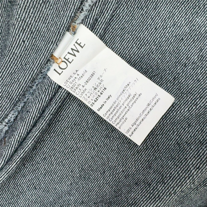 L0ew* vintage washed denim dress replica clothes
