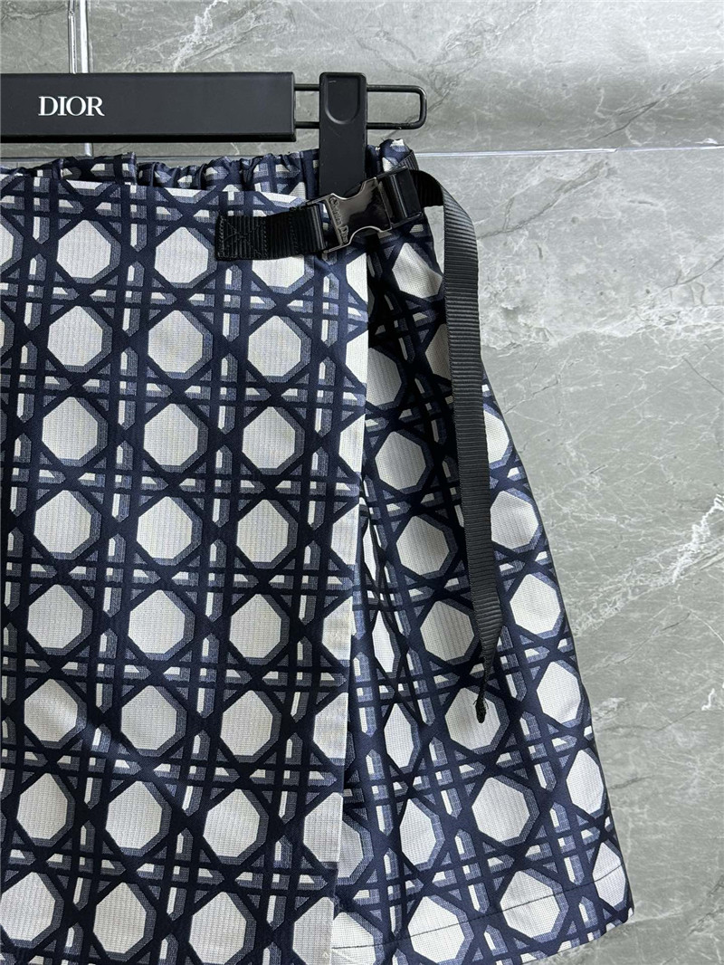 D10r rattan check culottes replica d&g clothing