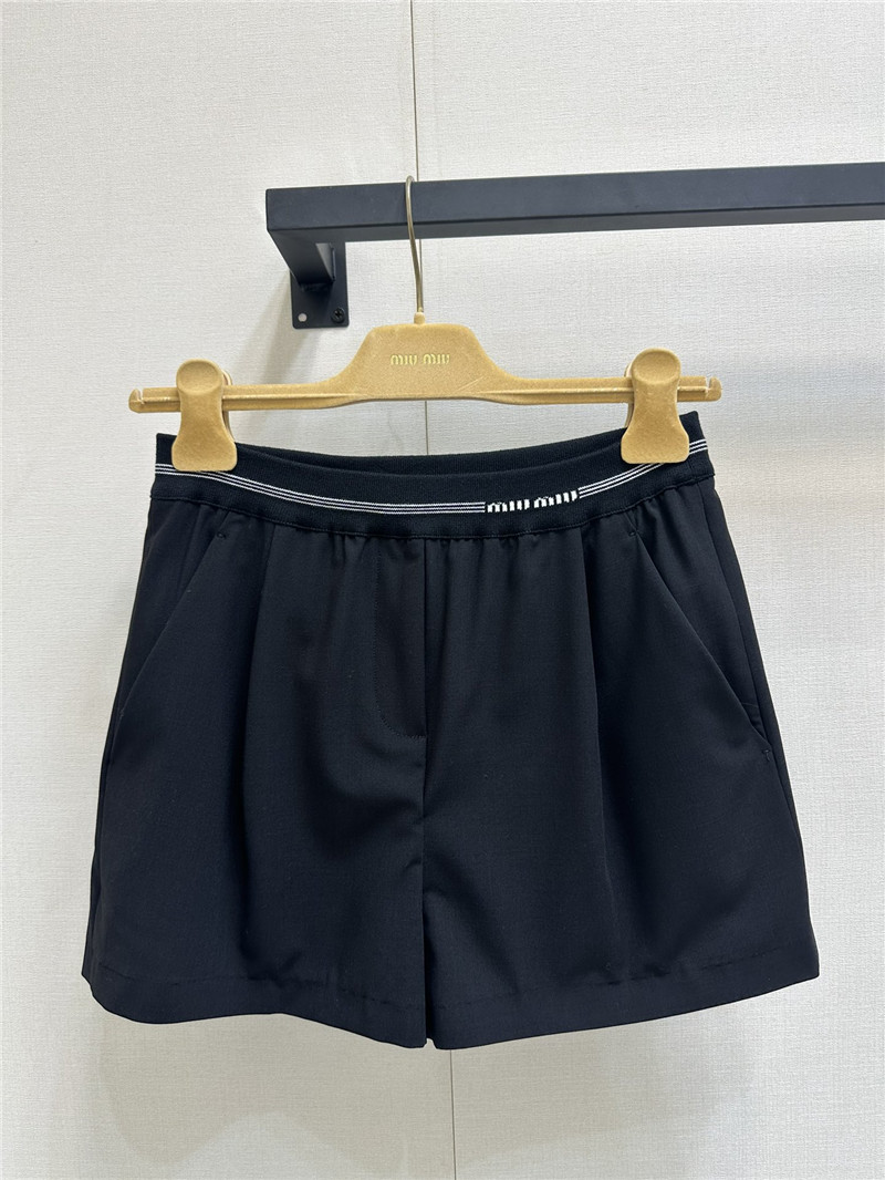 M1um1u high waist wide leg shorts replica clothes