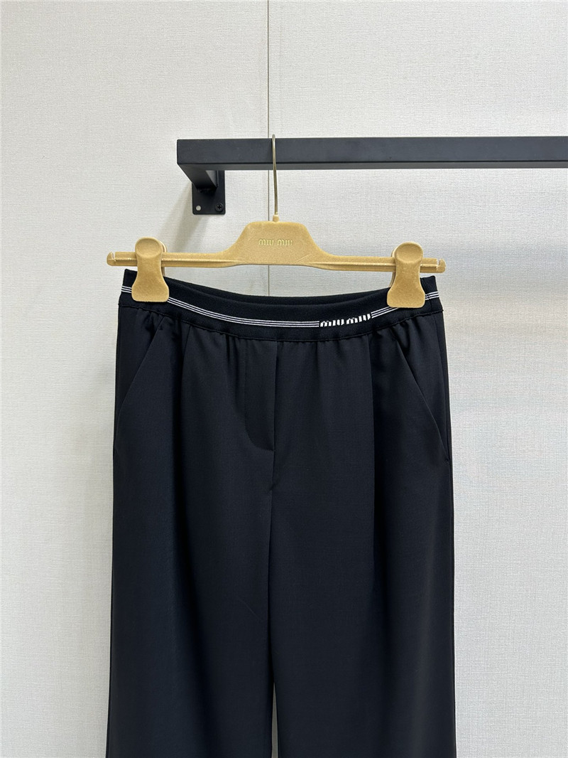 M1um1u high waist wide leg trousers replica d&g clothing