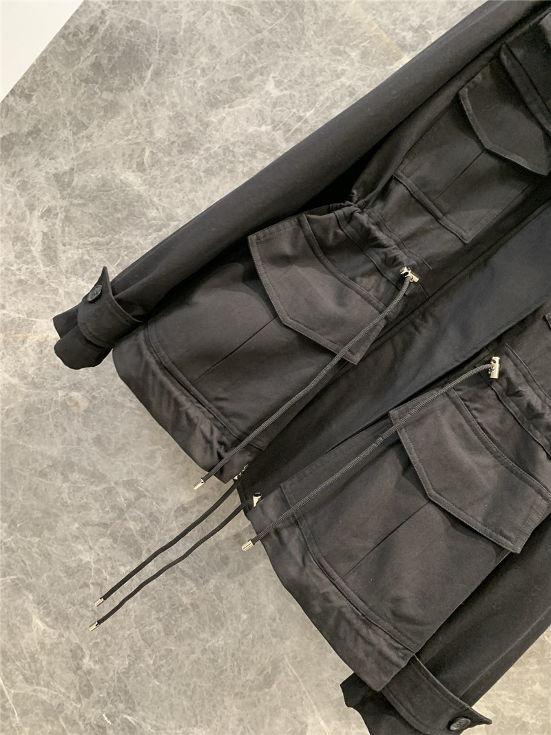 L0ew* drawstring four pocket design jacket replica clothes