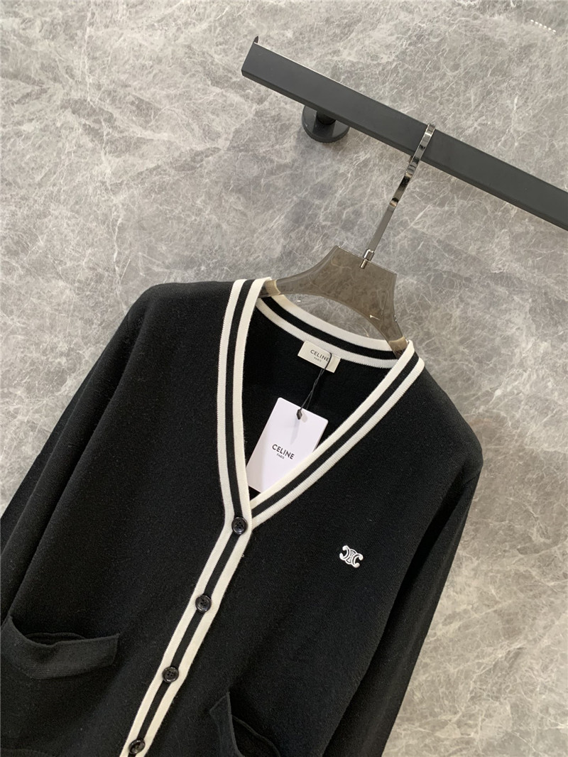 Ce1i*e single breasted knitted cardigan replicas clothes