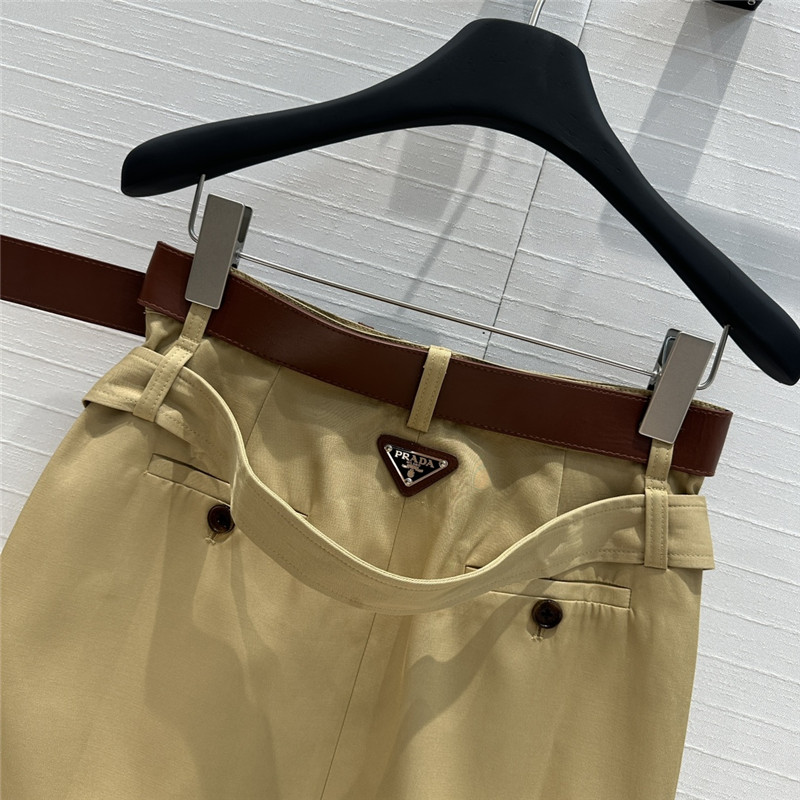 Pra*a temperament midi skirt replica designer clothes