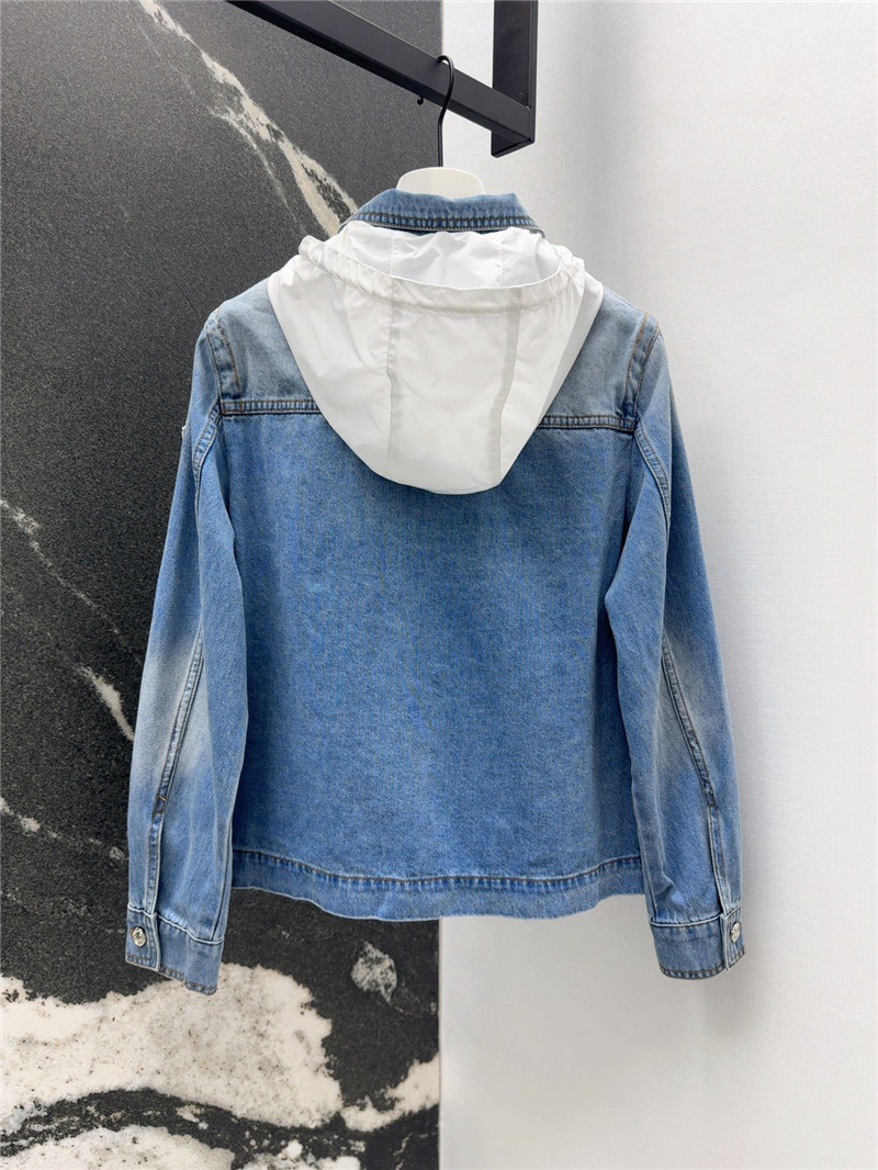 Moncler vintage washed denim jacket replica designer clothes