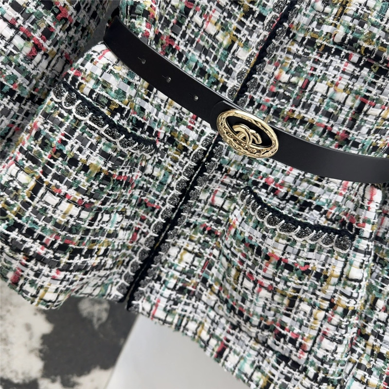 Ch**el colorful tweed coat replica clothing sites