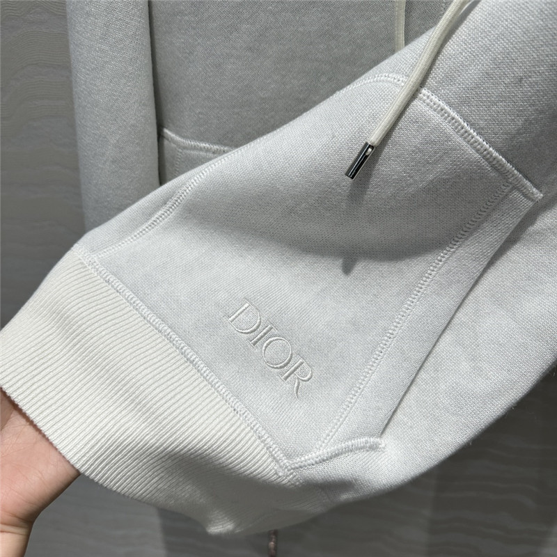 D10r old flower logo zipper cashmere jacket replicas clothes