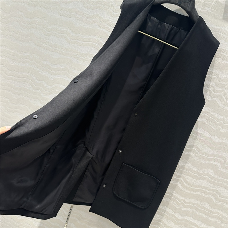 The R0w twill wool vest replica clothes