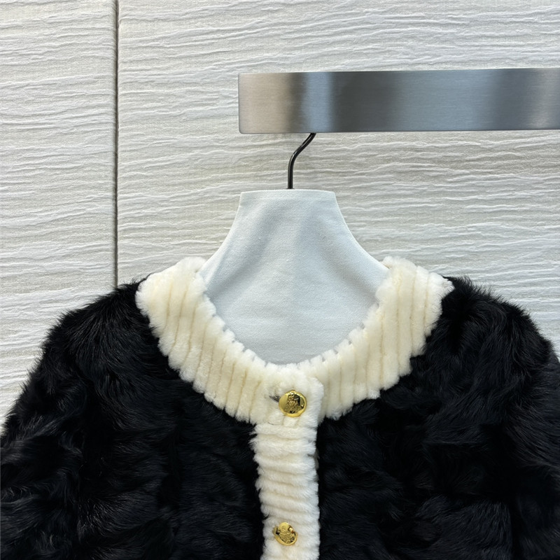 Pra*a crew neck cropped jacket replica d&g clothing