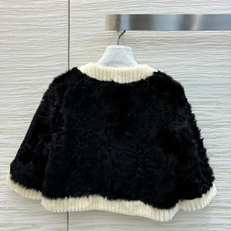 Pra*a crew neck cropped jacket replica d&g clothing