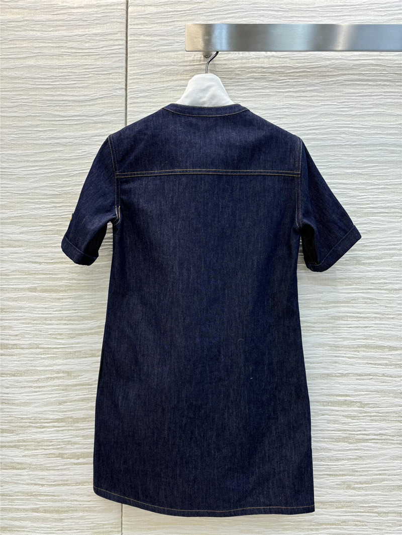 Ce1i*e short sleeve denim dress replica clothing sites