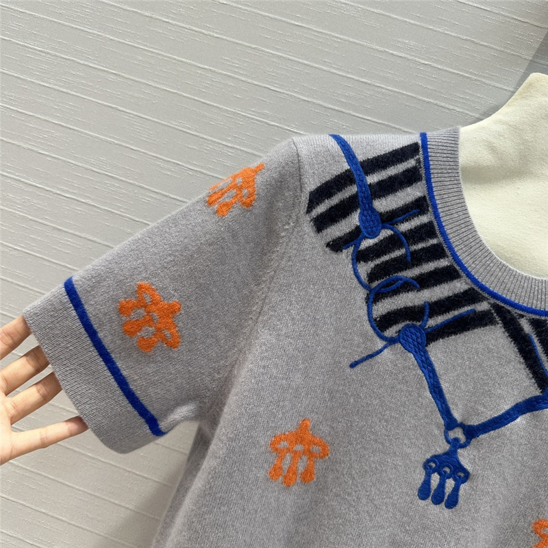 H**me5 cashmere short-sleeved sweater replicas clothes