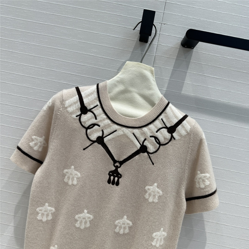 H**me5 cashmere short-sleeved sweater replicas clothes