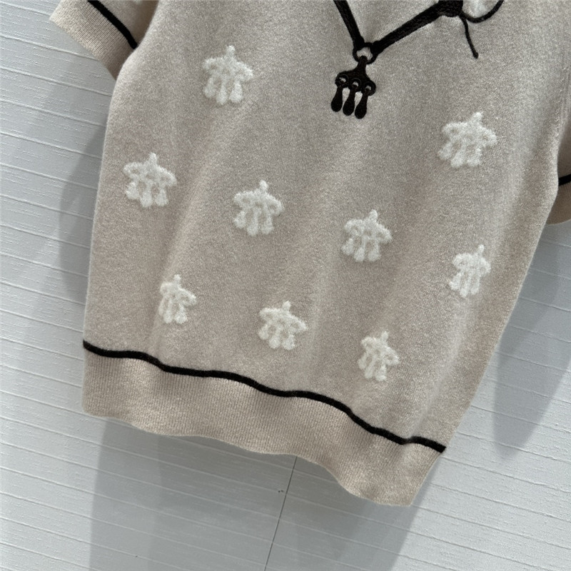 H**me5 cashmere short-sleeved sweater replicas clothes