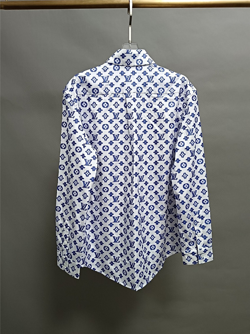 l0vis Vvtt0n lv logo print long sleeve shirt replicas clothes