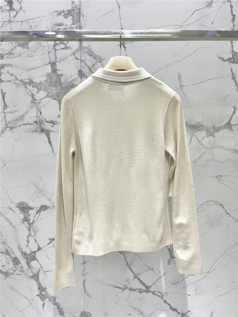 M1um1u colorblock wool knitted cardigan replica clothing sites