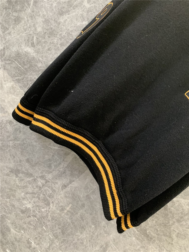 Pra*a round neck letter long sleeve knitted top replica clothes