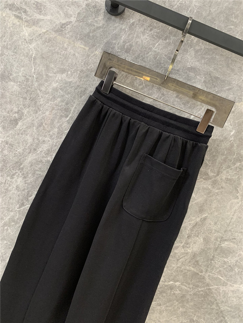 Ce1i*e black wide-leg sweatpants