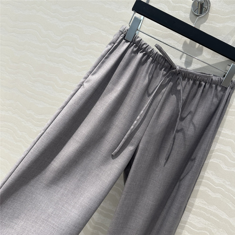 The R0w grey straight pants replica d&g clothing