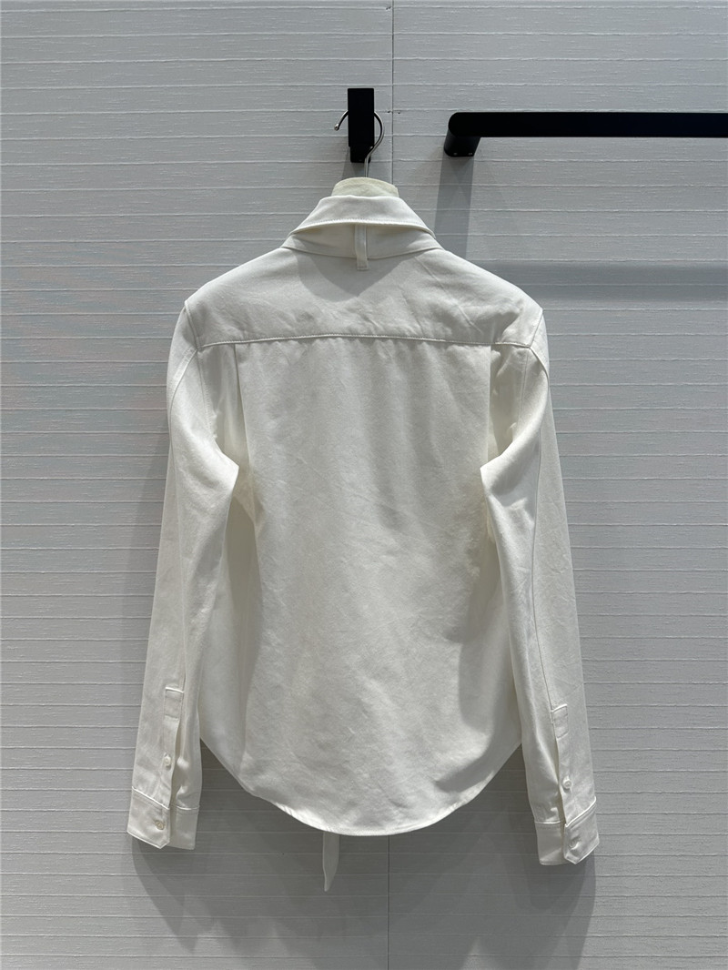 L0ew* bow tie lapel denim shirt replica clothing sites
