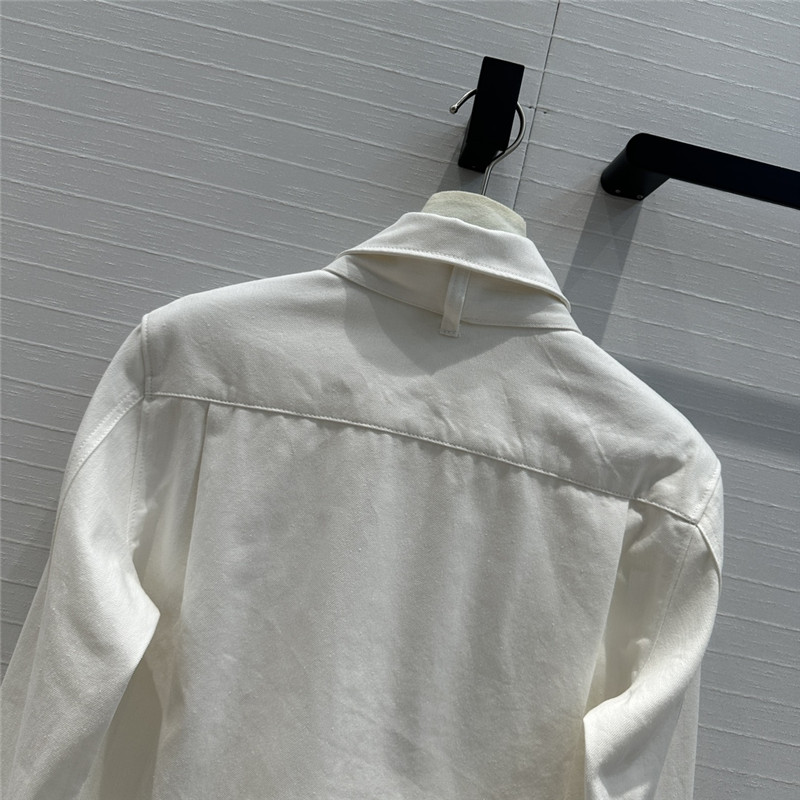 L0ew* bow tie lapel denim shirt replica clothing sites