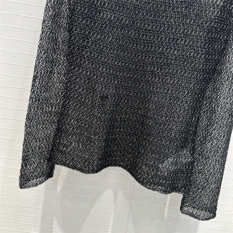 D10r black and silver mohair pullover sweater replicas clothes