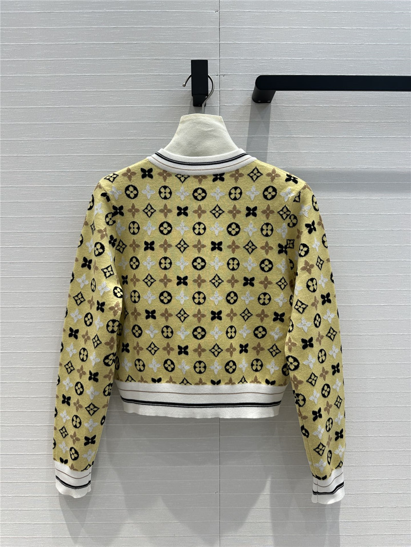 l0vis Vvtt0n lv yellow knitted cardigan replica d&g clothing