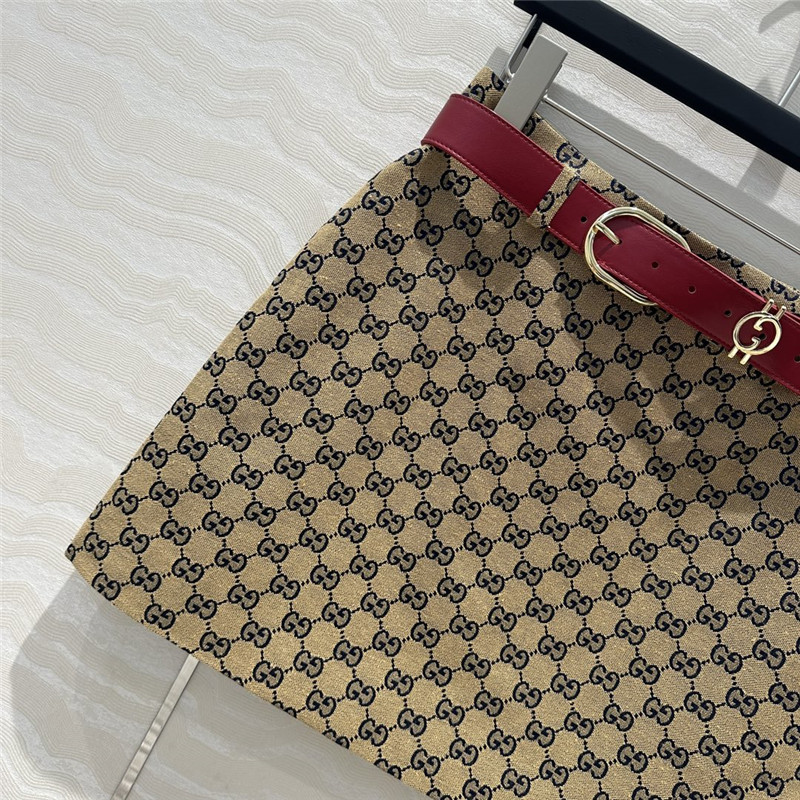 Gvc*1 old flower jacquard a-line mini skirt replica clothes