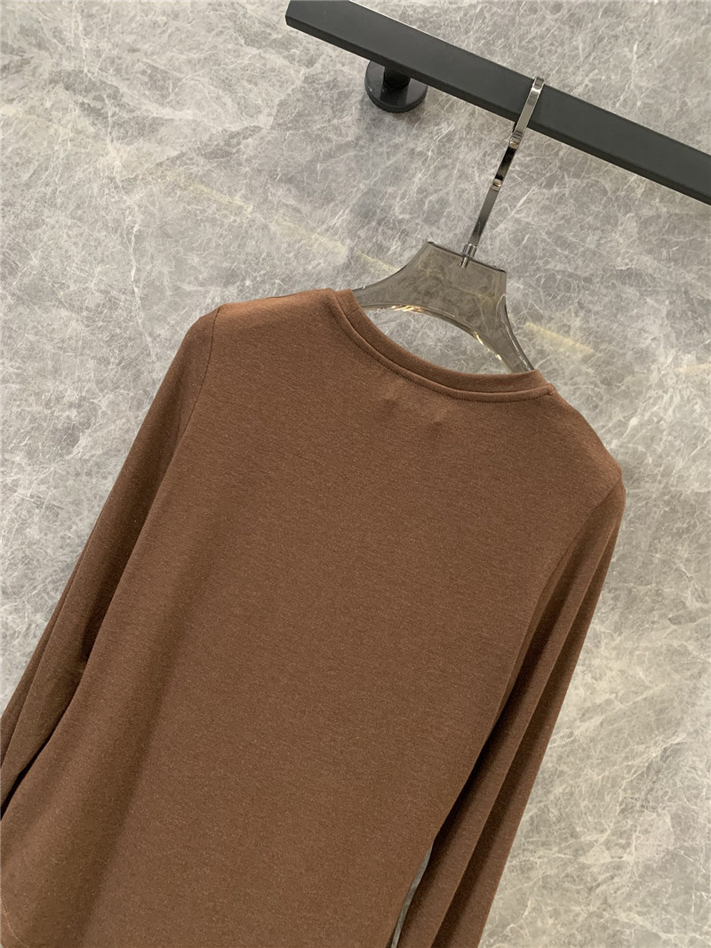 Ch**el long-sleeved t-shirt bottoming shirt replica clothes