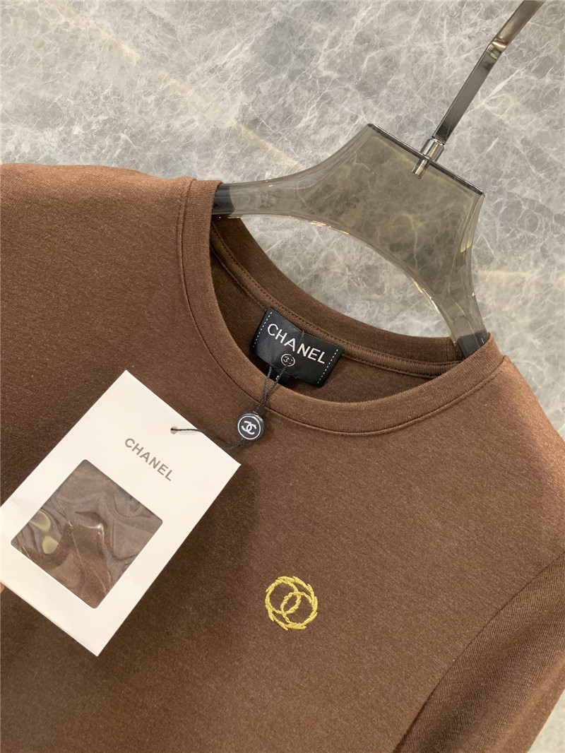 Ch**el long-sleeved t-shirt bottoming shirt replica clothes