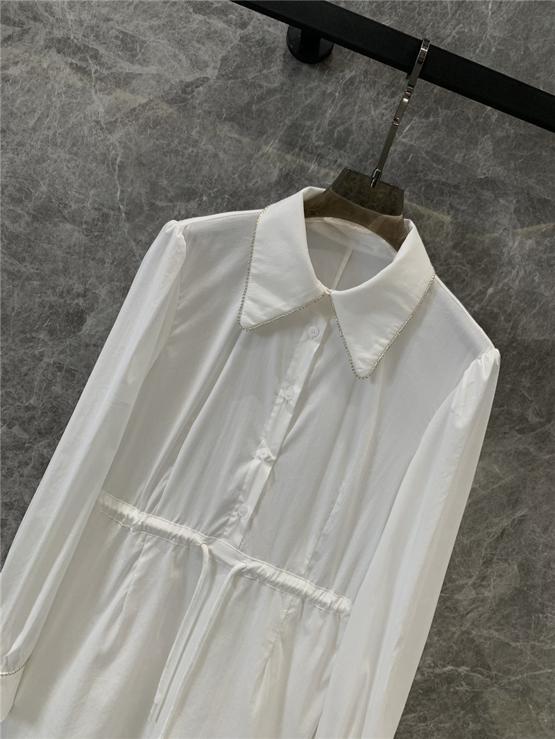 Pra*a shirt style waist dress replica d&g clothing