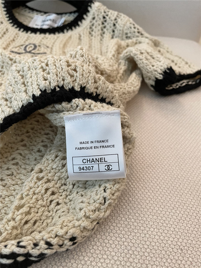 Ch**el new hollow short sleeve replica d&g clothing