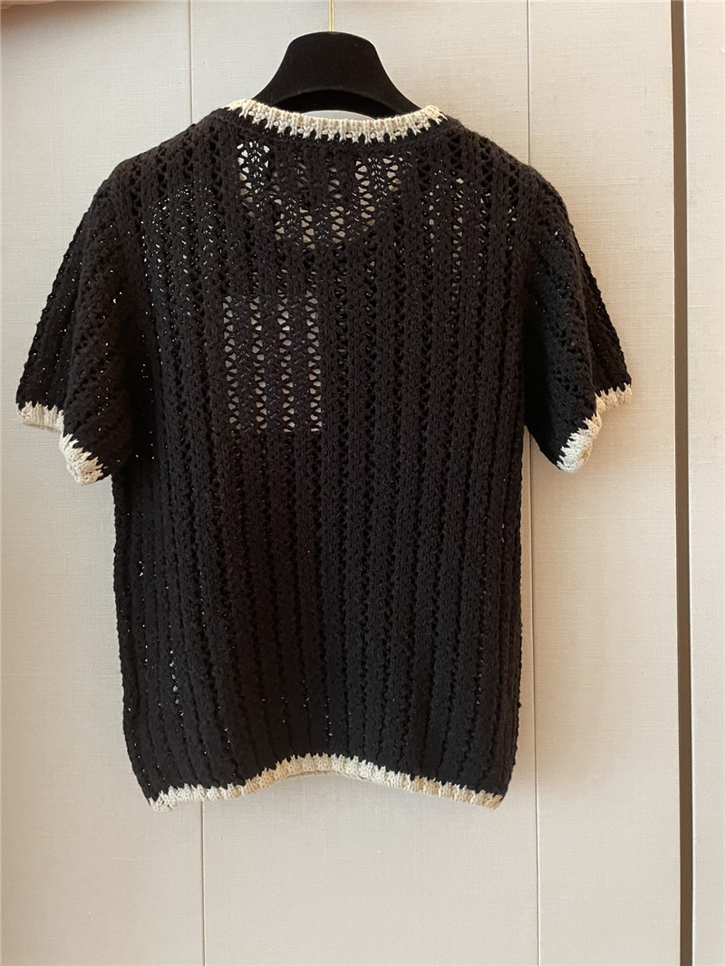 Ch**el new hollow short sleeve replica d&g clothing