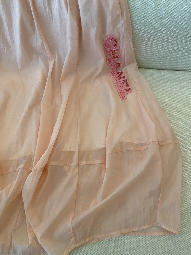 Ch**el new see-through pink skirt replicas clothes