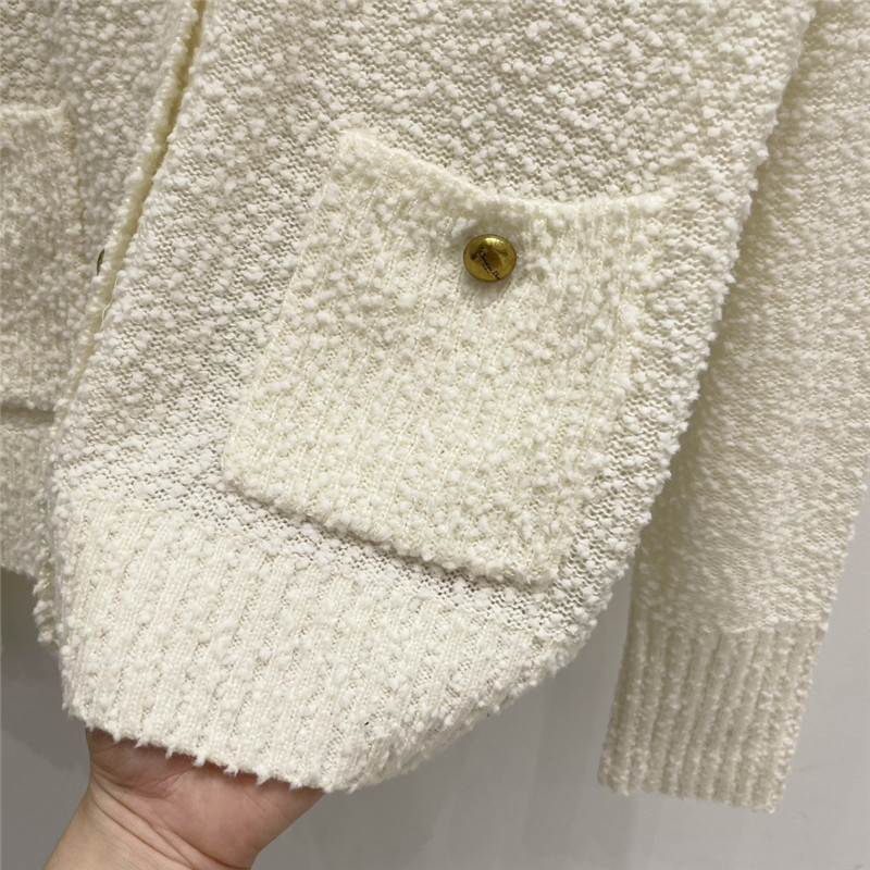 D10r wool pom pom cardigan replica designer clothes