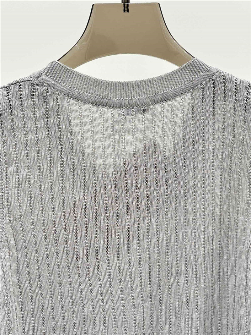 M1um1u letter logo knitted vest replica designer clothes