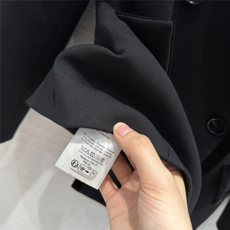 D10r velvet trim double breasted suit jacket replica d&g clothing