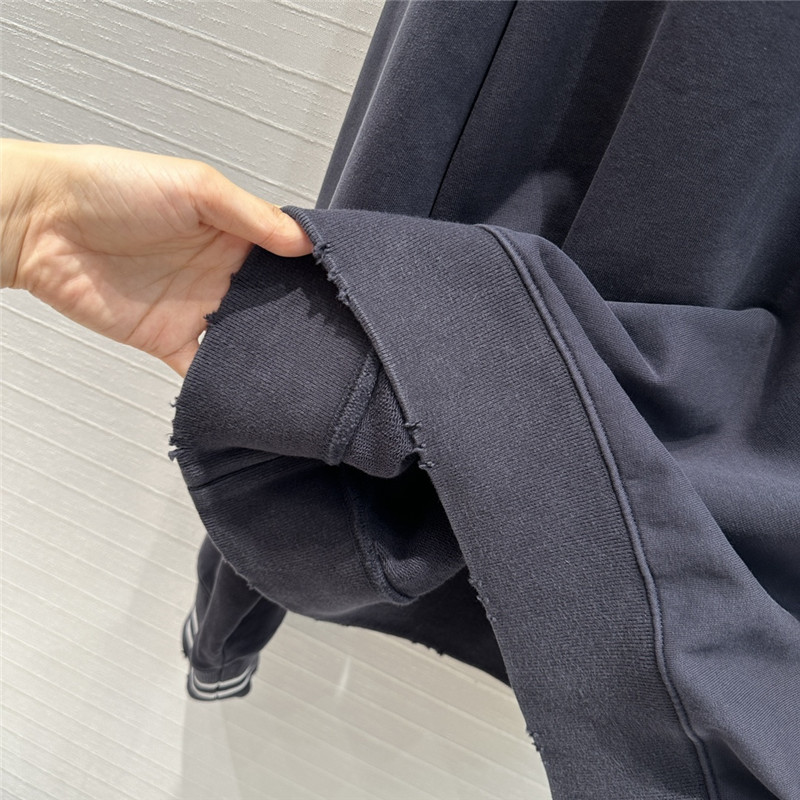 Pra*a old gradient washed round neck sweatshirt replicas clothes