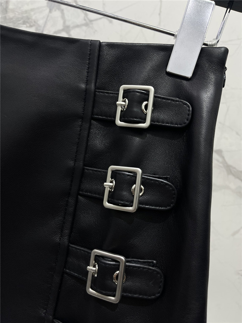 Y51 versatile leather skirt replica clothes