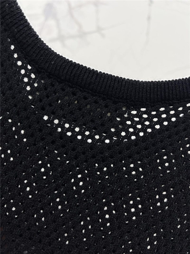 M1um1u letter jacquard vest replica clothing sites